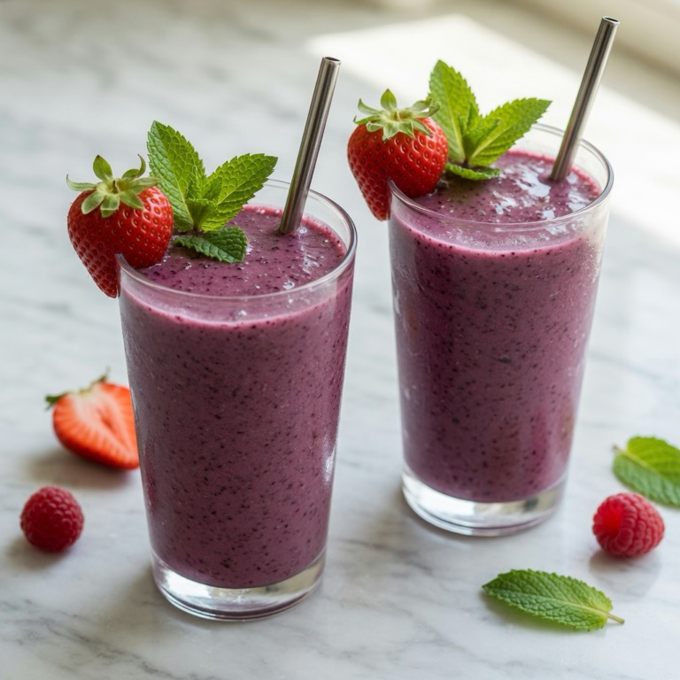 Berry Green Gluten-Free Smoothie