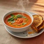 Creamy Gluten-Free Tomato Basil Soup — recipe photo